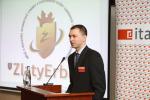 Miroslav Drobný pri vyhlasovaní víťazov súťaže Zlatý erb 2010.