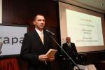 Druhé čestné uznanie v kategórii Nové služby získal projekt Stopline.sk, cenu prevzal Miroslav Drobný (eSlovensko, o.z.).