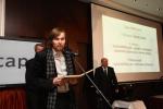 Tretie miesto v kategórii Nové služby patrí projektu Uzemneplany.sk, cenu prevzal Michal Burák.