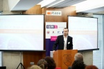 Peter Kažík (riaditeľ odboru informatiky, Ministerstvo zdravotníctva SR) počas prezentácie Národný projekt elektronické služby zdravotníctva 