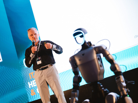 The speakers on the "AI Opportunities…